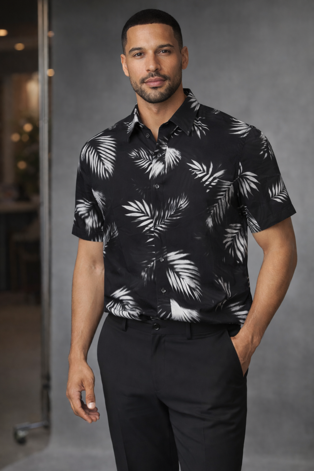 E5 Men's T-Shirt - Charcoal Texture Print