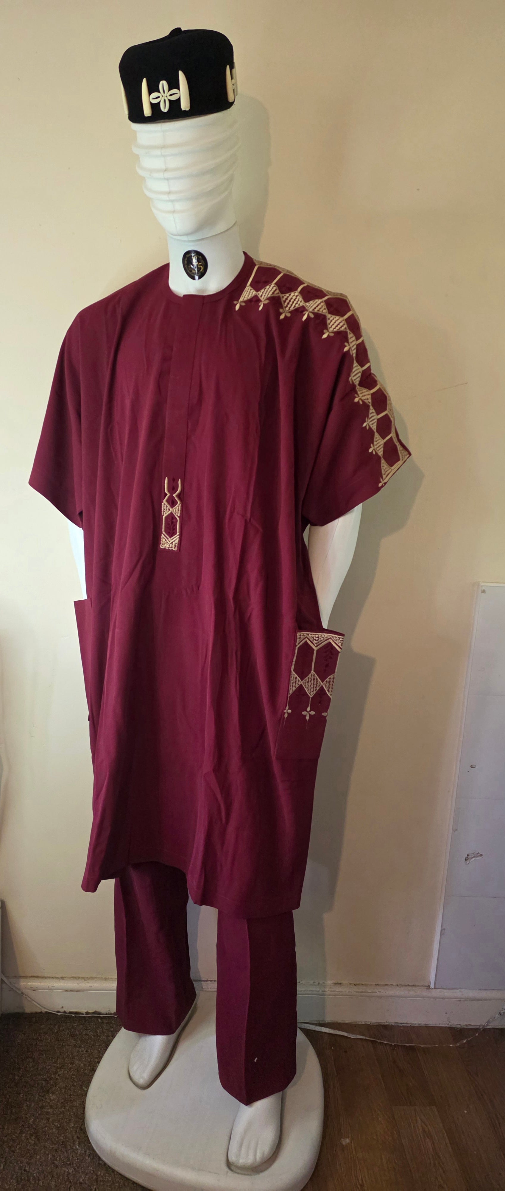 LONG TOP EMBROIDED AFRICAN SENATOR