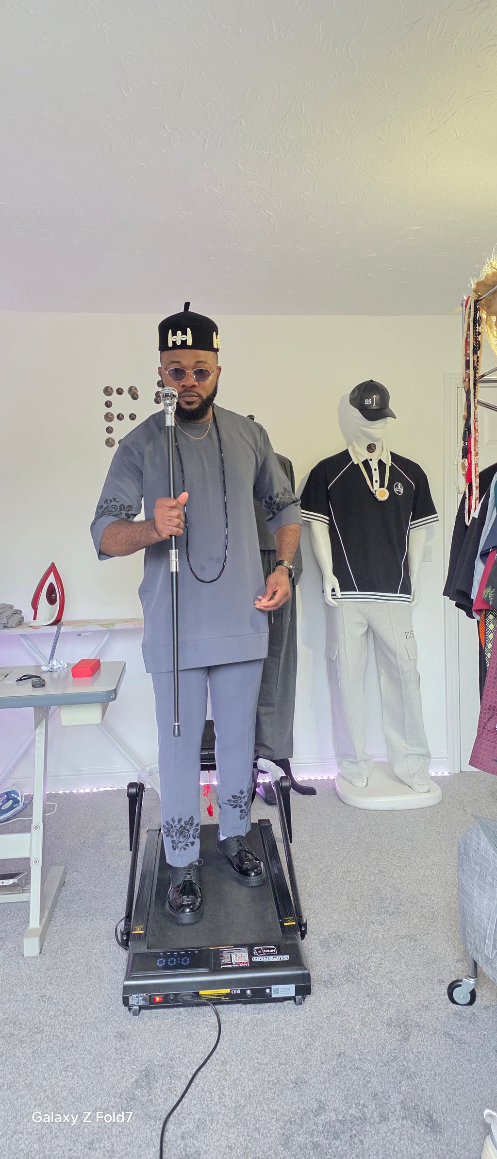 1/3 SLEEVE EMBROIDED TOP AND TROUSER AFRICAN SENATOR WEAR