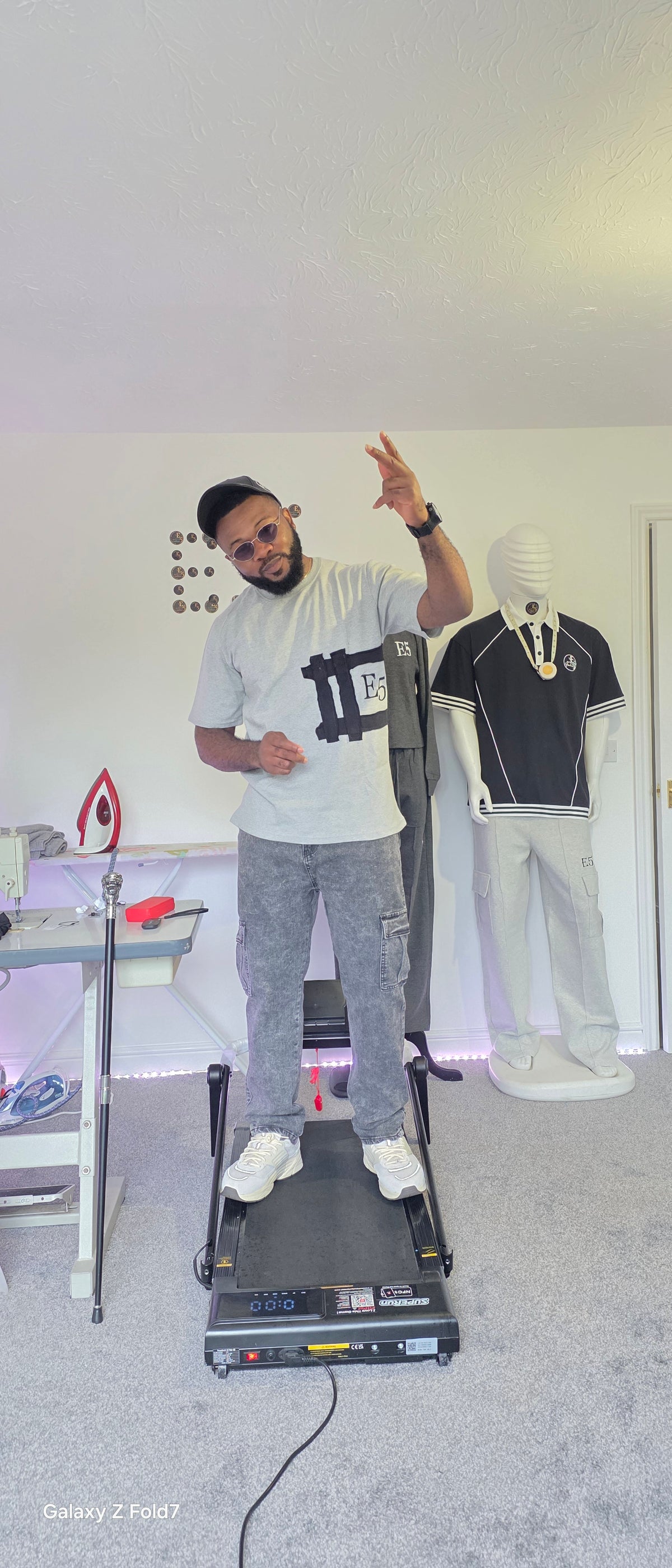 E5 Polo Shirt - Ash Block