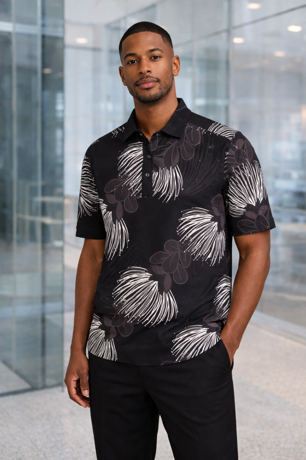 E5 Men's T-Shirt - Pink Magenta Abstract