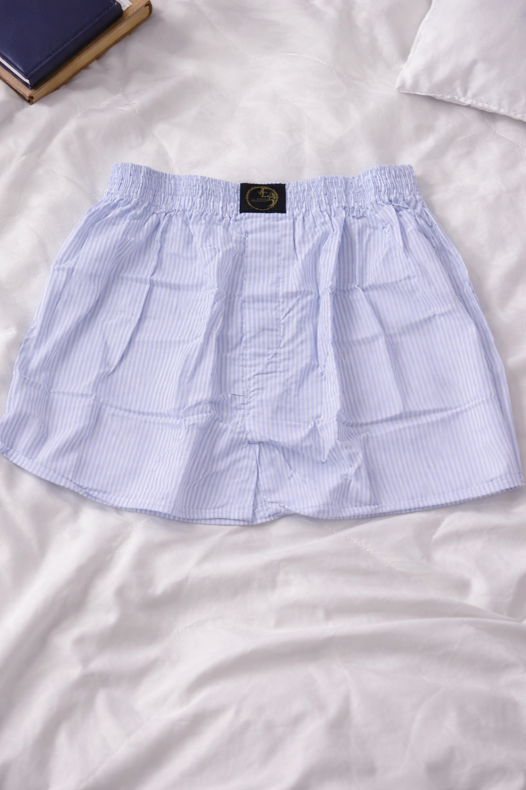 White Micro-Dot Boxer Shorts
