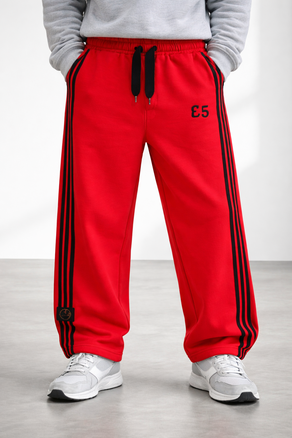E5 Men's Joggers - Red Stripe