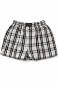Navy Blue Plaid Check Boxer Shorts