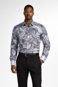 E5 Men's T-Shirt - Pink Black Abstract Brush