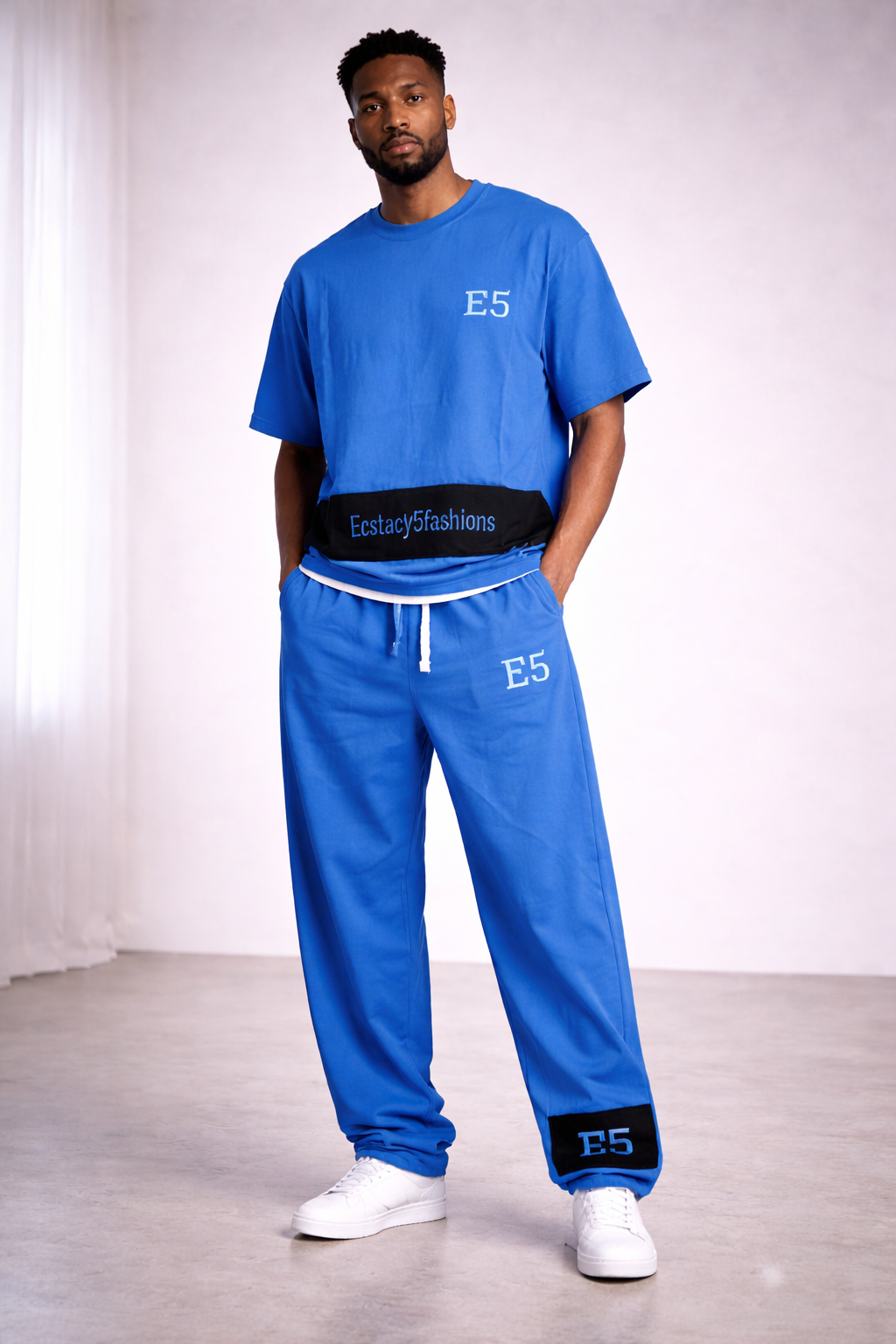 E5 Men's 2 Piece Set - blue