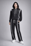 Black E5 Hoodie Tracksuit Set