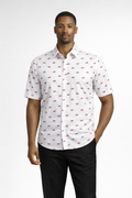E5 Men's T-Shirt - Grey Abstract SHORT Sleeve