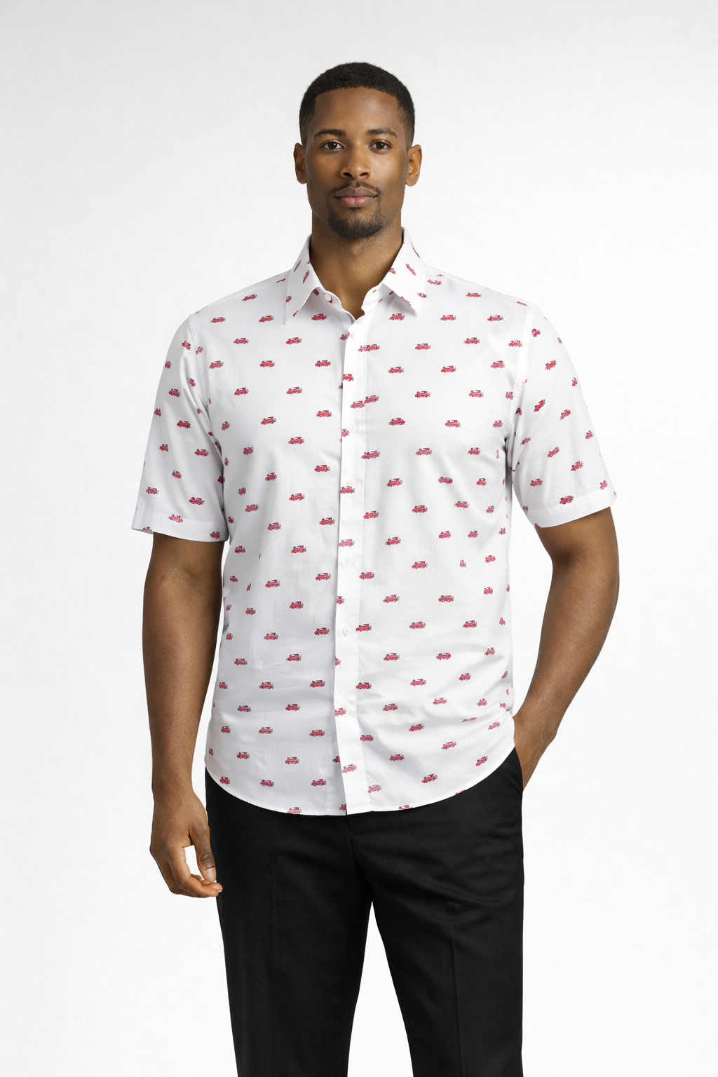 E5 Men's T-Shirt - Grey Abstract SHORT Sleeve