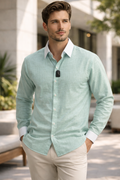 E5 Men's T-Shirt - Coral Tropical Long Sleeve