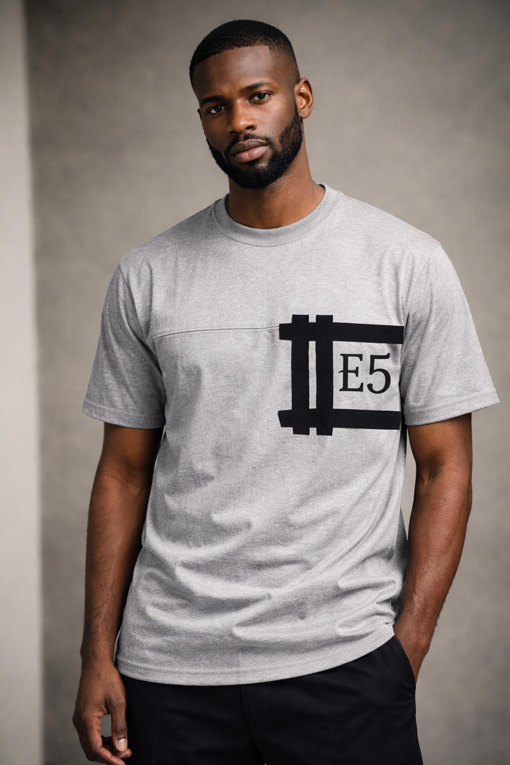 E5 Polo Shirt - Ash Block