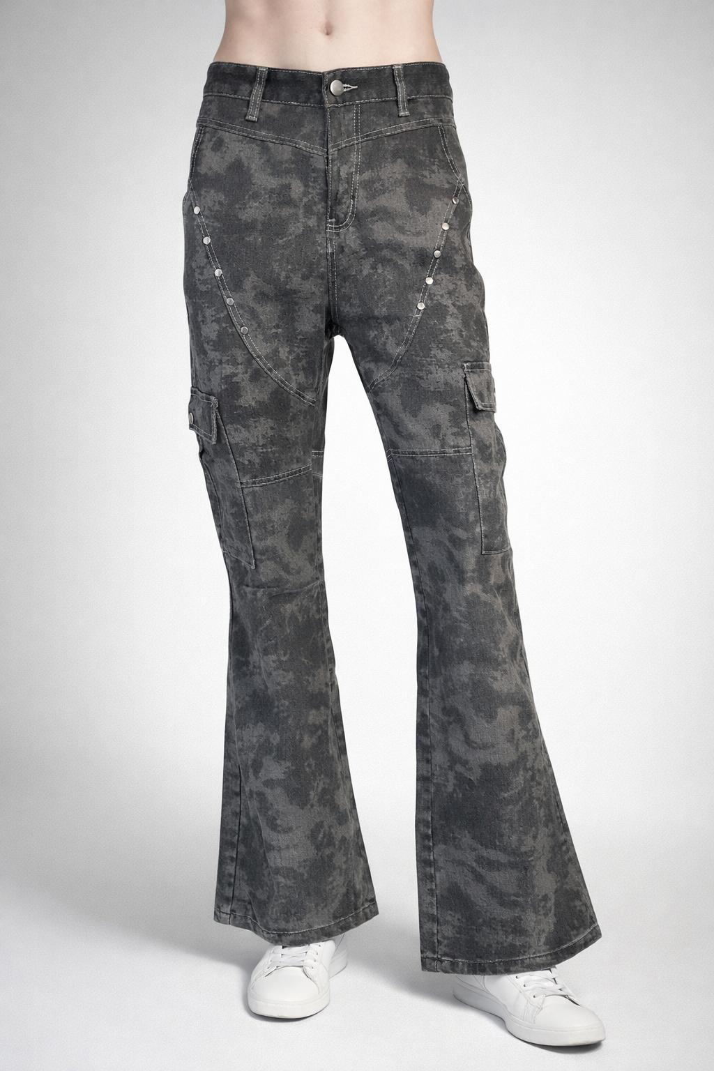 E5 Men's Light GREY Cargo Jeans