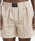 Cream Fine Stripe Boxer Shorts