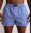 Blue Mini Check Boxer Shorts