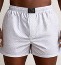 White Micro-Dot Boxer Shorts