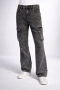 E5 Men's Black Distressed Slim Fit Jeans