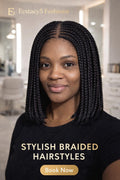 Half Up PRINECESS IFEM Cornrow Box Braided wig