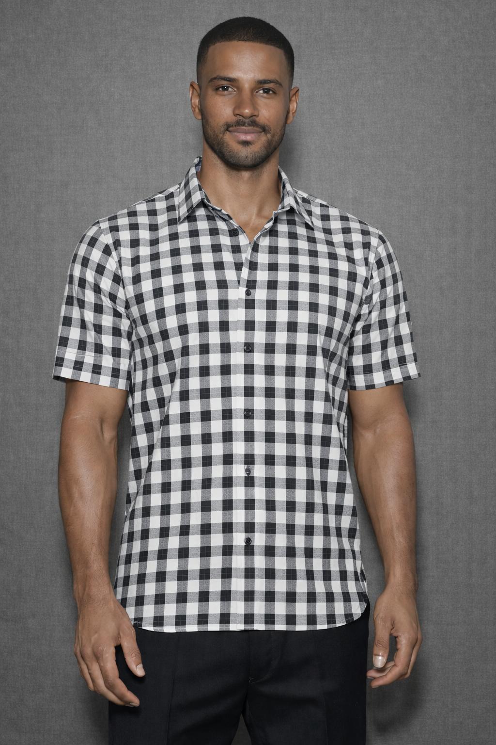 E5 Men's T-Shirt - black and white Sketch Short Sleeve