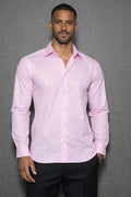 E5 Men's T-Shirt - pink Abstract long Sleeve