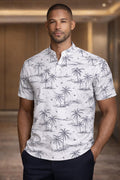 E5 Men's T-Shirt - white Geo Tile Short Sleeve