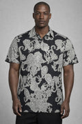 E5 Men's T-Shirt - blacke Blue Geo Short Sleeve