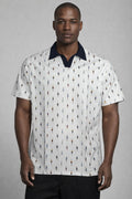 E5 Men's T-Shirt - White Stripe Short Sleeve