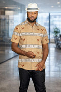 E5 Men's T-Shirt - Coral Floral Short Sleeve