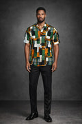 E5 Men's T-Shirt -Multi Geo Short Sleeve