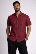 E5 Men's T-Shirt - OXBLOOD Solid Short Sleeve SHIRT