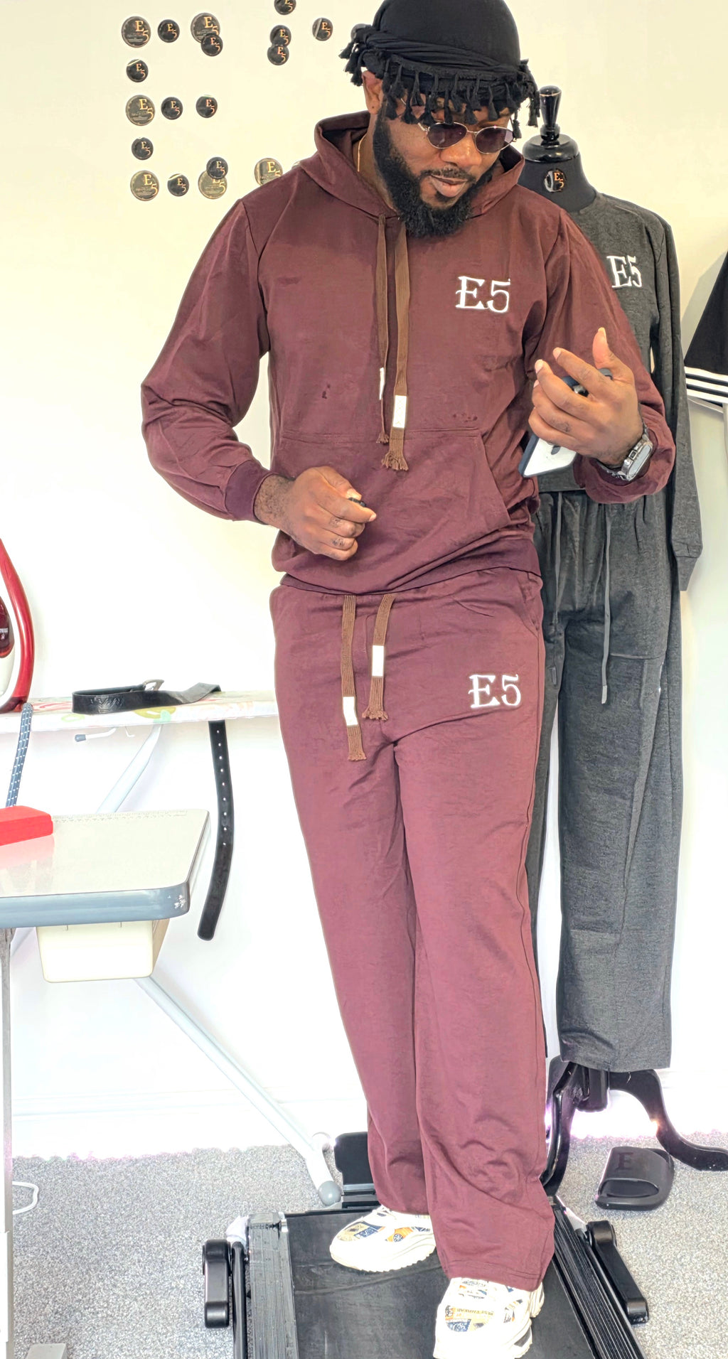 E5 Men's 2 Piece Set Brown